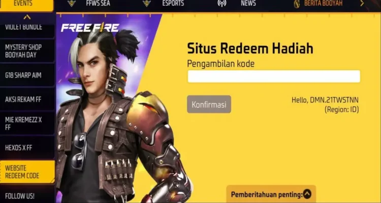 Cara Mendapatkan Kode Redeem FF yang Terbaru